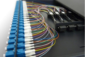 Figure 2: the adapters in a fiber patch panel