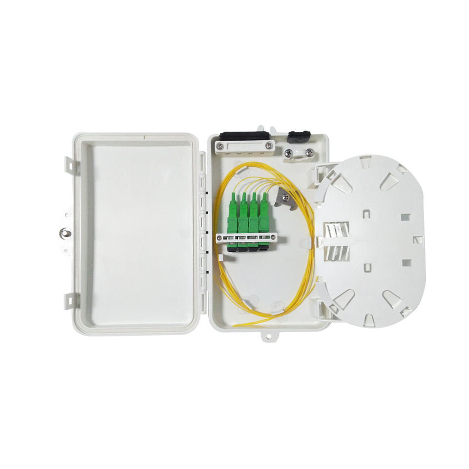IP65 ABS 4 Ports FTTH Indoor & Outdoor Optical Fiber Cable Terminal Box