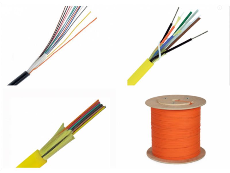 mini ribbon fiber optic cable, 3.0mm 12 core optical fiber cable with round OFNP jacket