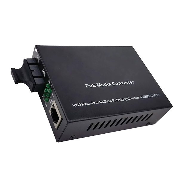PoE fiber media converter